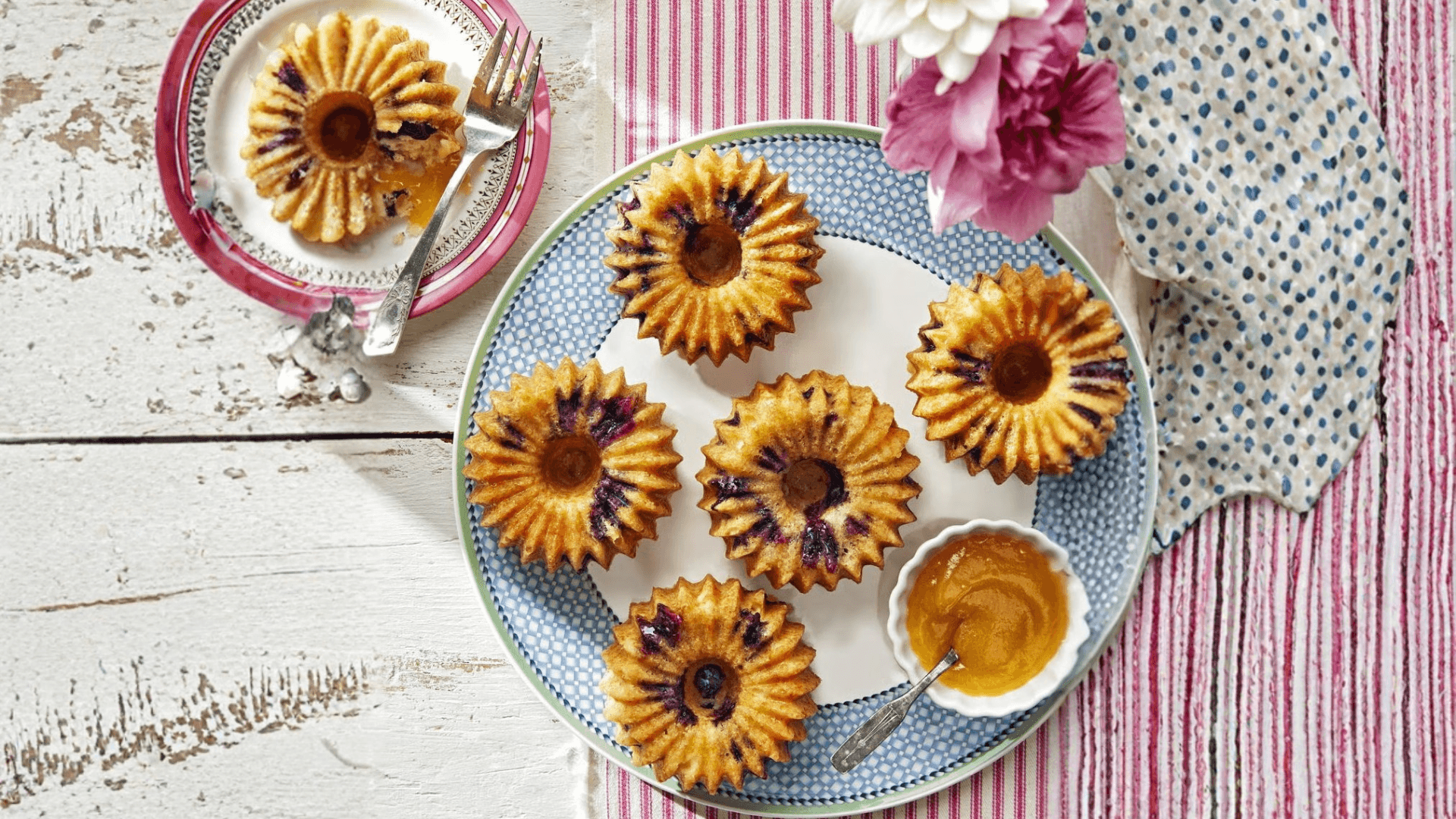 Meyer Lemon-Blueberry Cakes
